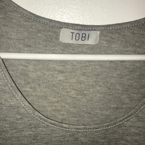 Grey Tobi crop tank top! - Picture 3 of 4